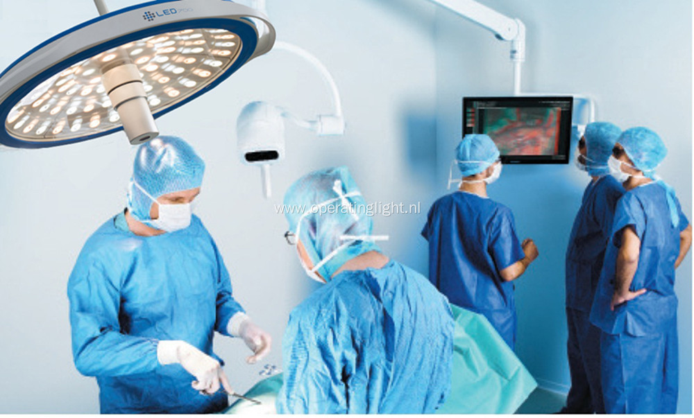 LED surgical light with HD camera