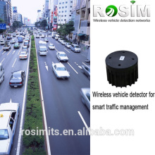 Rosim wireless vehicle detection magnetometer sensor for traffic light control