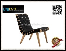 Replica Jens Risom home furniture bandage covered Risom lounge chairs