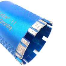 Laser Brazed 70mm Turbo Dry Diamond Drill Core Bit for Granite