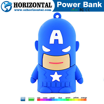Hot selling product superhero captain america series power bank with usb falsh drive