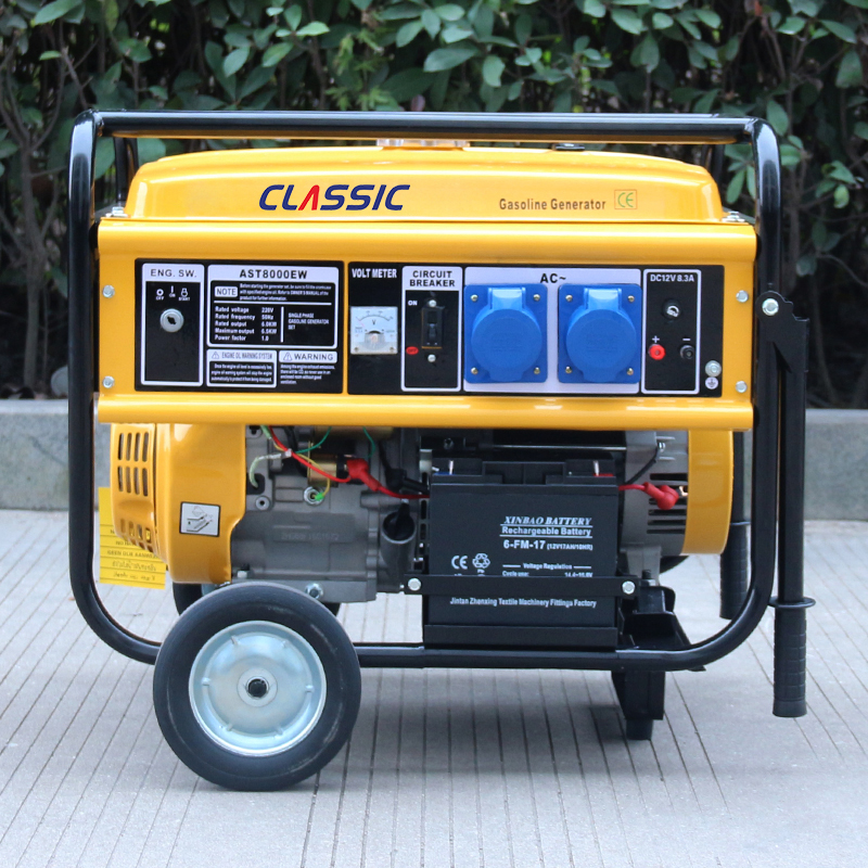 BS7500 BISON China Taizhou Home Power Standby Cooper wire Key Start 110v 6KW generator prices