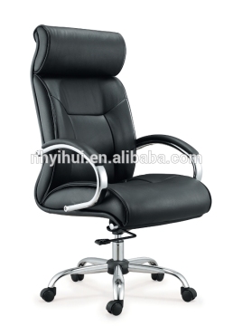Office furniture luxury swivel office chair PU black leather H-1DH