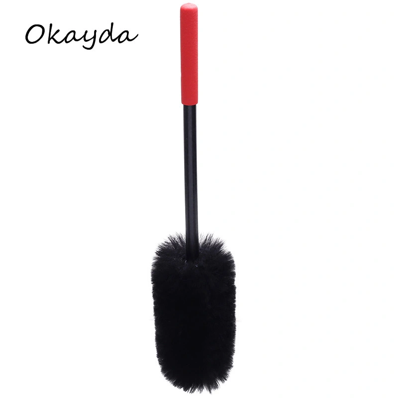 Sheepskin Duster with Duster with Long Handle