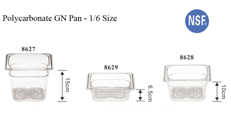Melamine Food Tray 1/3 GN Plastic Rectangular Buffet Server Gastronorm Food Display Tray