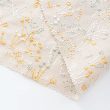 Fabric Flower Embroidery African Cotton Lace Fabric Suppliers in India