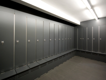 new design frictional resistance HPL locker from china