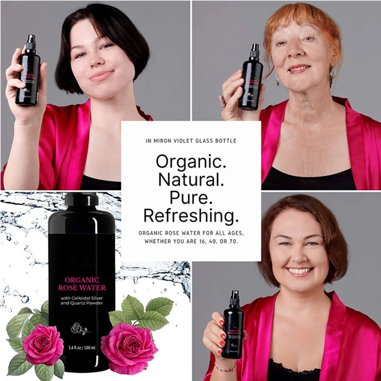 Organic Private Label Fresh Rose Water Spray for Face