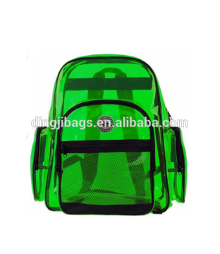 cheap pvc transparent backpack bag