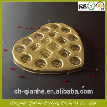 Golden chocolate blister tray