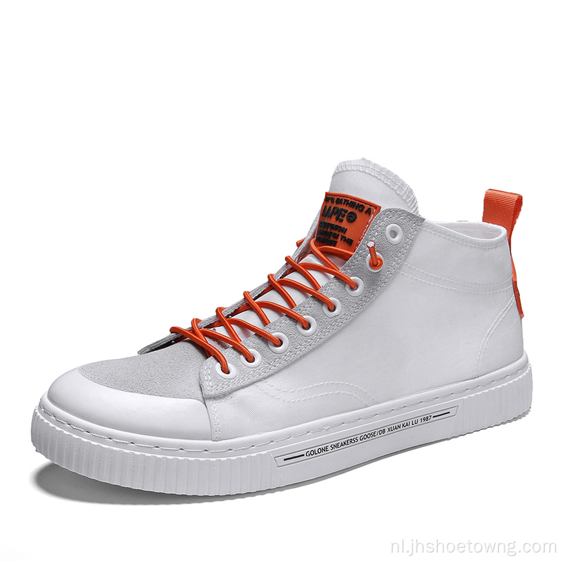 Hoge casual herenschoenen van polyester mesh