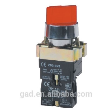 GB2-BK3462 CNGAD red illuminated selector 2 position locked push button switch