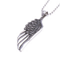 Keluli Tahan Karat Vintage Gothic Feather Angel Wing Pendants