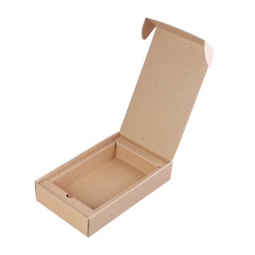 โลโก้การพิมพ์ Eco Brown Kraft Shipping Box