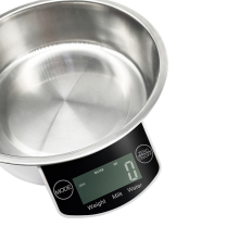 Stainless Steel Food Scale with Bowl - 5kg Digital Household Scale