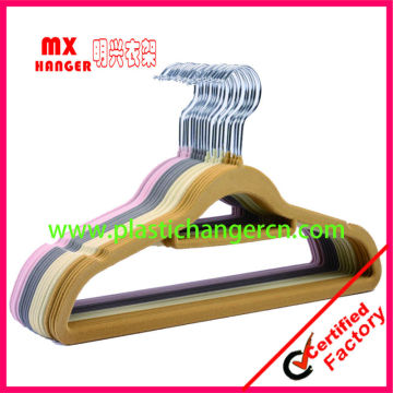 plastic flocked coat hangers