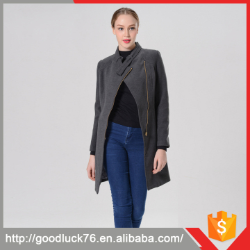 Classic Ladies Winter Cashmere Wool Long Coat Long Black Winter Coats