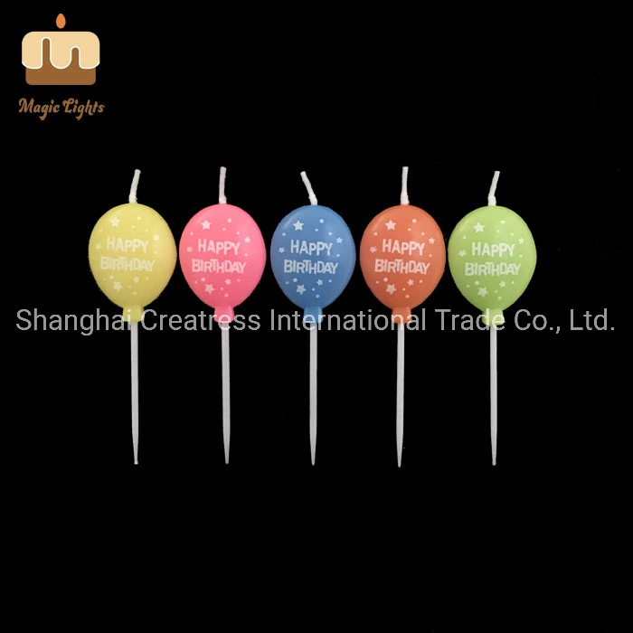 Chinese Smokeless Fancy Balloon Shape Birthday Candle UK