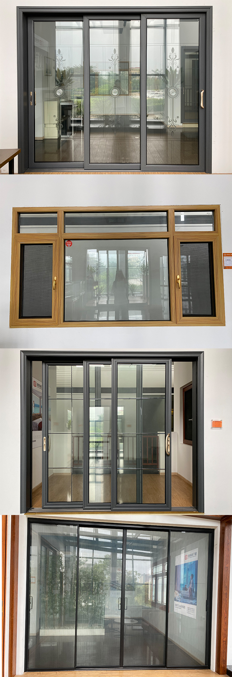 Triple Glazed Aluminum Thermal Break Casement Windows And Doors For ...