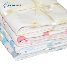 Soft Security Baby Cotton Hooded Multilayer Blankets