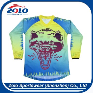 OEM orders acceptable men long sleeves collar star sports jersey