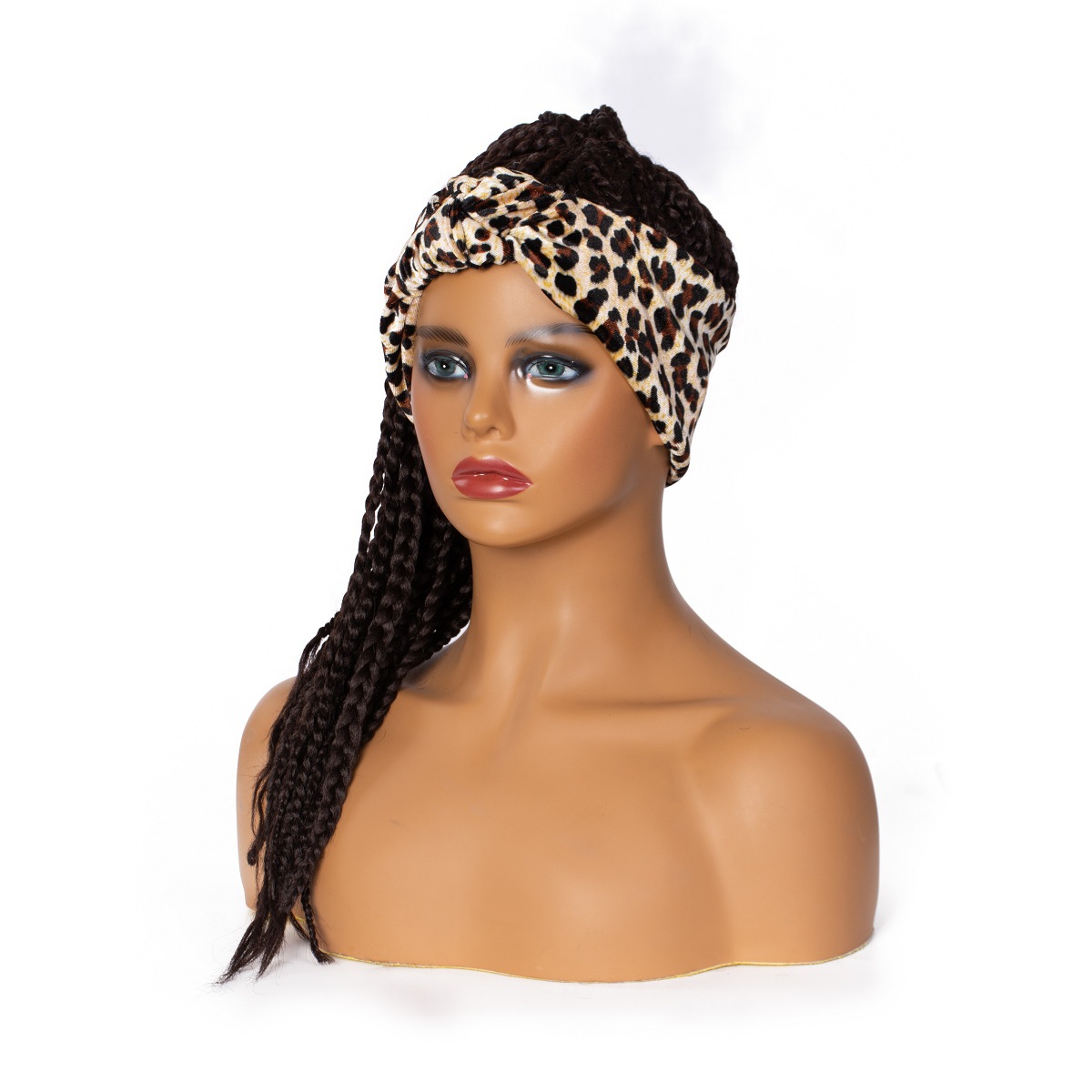 Manufacturer Supplier Cheap Braided Hair wholesale bob style body wave straight synthetic hair headband wig for black women