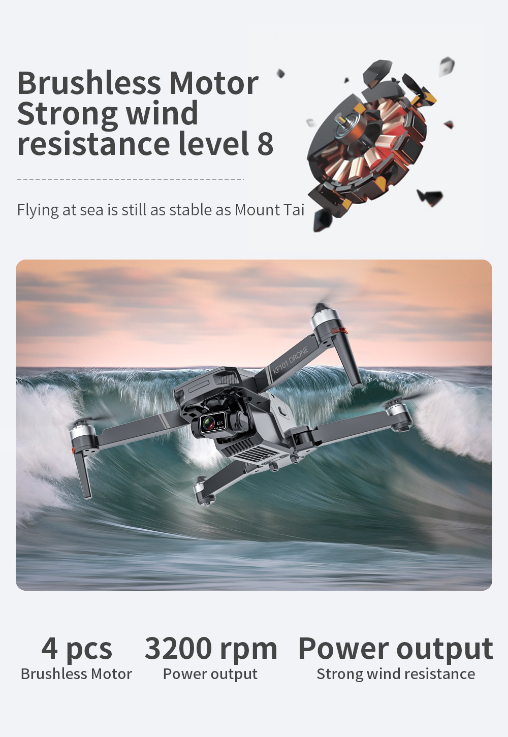 KF101 4K GPS Drone With Camera 3 Axis Gimbal Brushless FPV Quadcopter 5G Wifi 1.2km 25mins Remote Flight RC Helicopter Dron