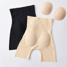 Women's High-Waisted Shapewear: Hip Lift Pants with Sponge Pad Buttocks Control Panties