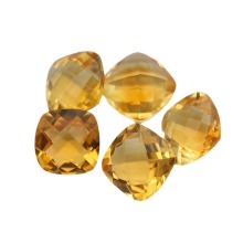 Natural Citrine Gemstone Faceted Loose Yellow Gemstones