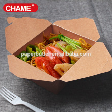 Wholesale disposable noodle boxes with round base, paper food containers