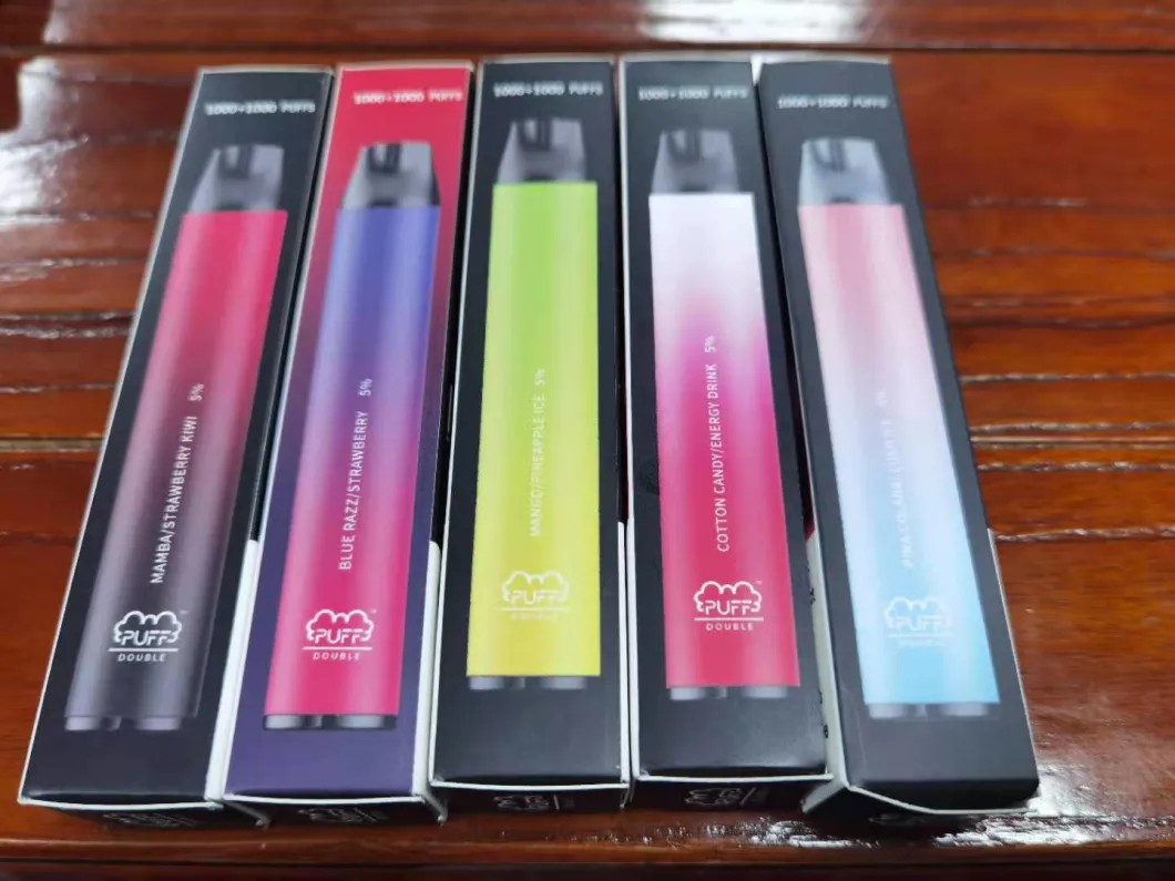 Factory Customer Logo Disposable Vaporizer Double Flavors 2 in 1 Bar Puff Plus
