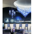 Modern Lobby Vill decoration glass Crystal hotel Chandeliers