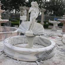 Famous female nude white marble stone Birth of Venus Statue