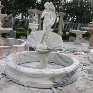 Famous female nude white marble stone Birth of Venus Statue