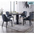Round Marble Simple Dining Table Set