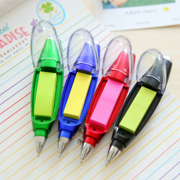 LED light ball pen creativity sling note paper