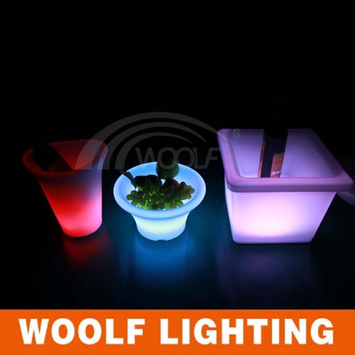 Resin Case Modern Home Furniture Decor with LED Lighting