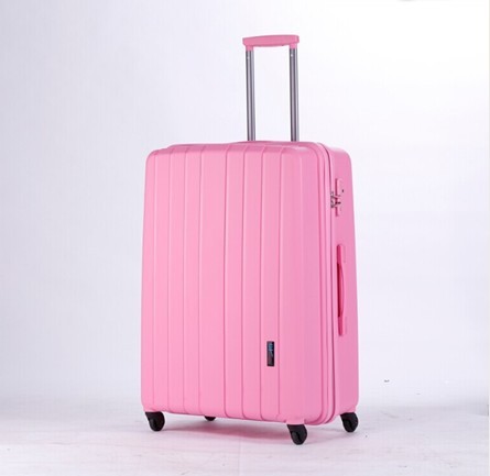 Pink Beauty Trovel luggage Case,PP trolley luggage suitcase