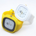 Fashion silicone rubber band watch