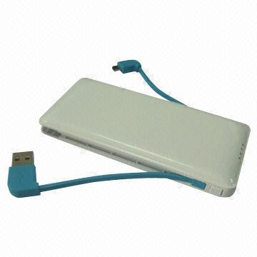 Li-polymer/5000mAh/USB and micro USB integral power bank