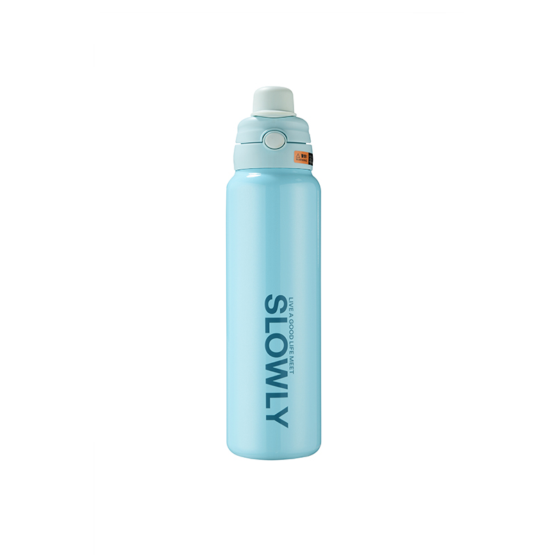 niebieski termos o dużej pojemności 1L blue 1L large capacity vacuum flask
