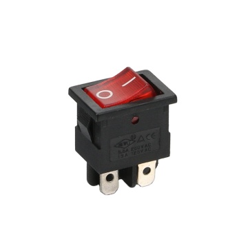 15A 250VAC Mini Electric Square Double Pole Rocker Switches