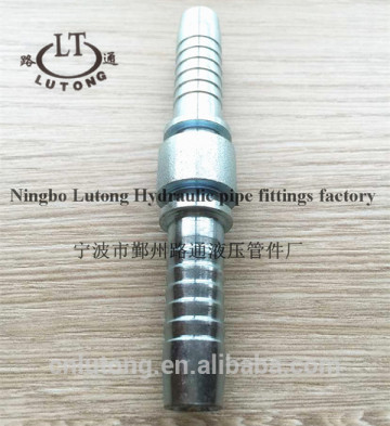 SWAGED HYDRAULIC PIPE FITTINGS ZINC PLATE Double connector