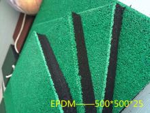 anti-static black granules rubber paver tile