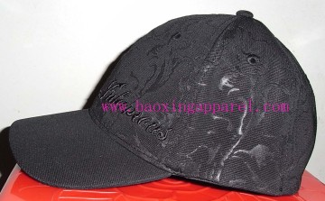 custom embossed pattern ottoman polyester caps flex fit