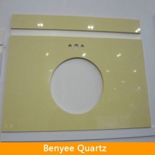The building material quartz stone beige vanity top