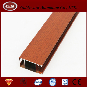 wood grain aluminum window frame extrusion profiles