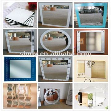 fashion design Mirror glass tiles, float silver mirror