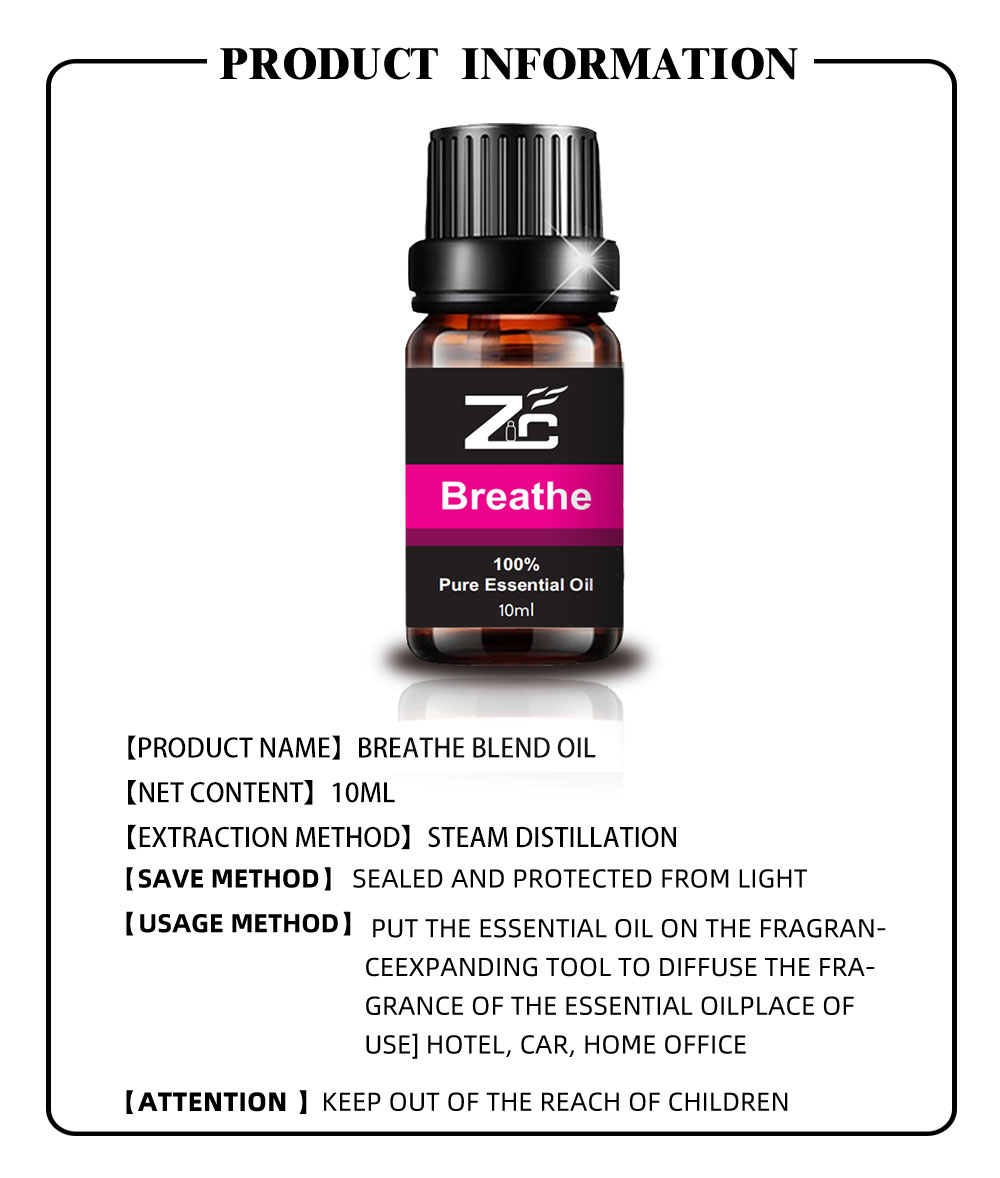 10ml Breathe Essential Oil Blend Oil for Diffuser Massage