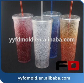 Wholesale plastic cups with lids plastic injection mold